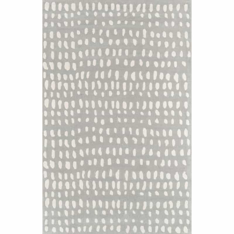Contemporary Rectangle Area Rug, Grey, 9' X 12'