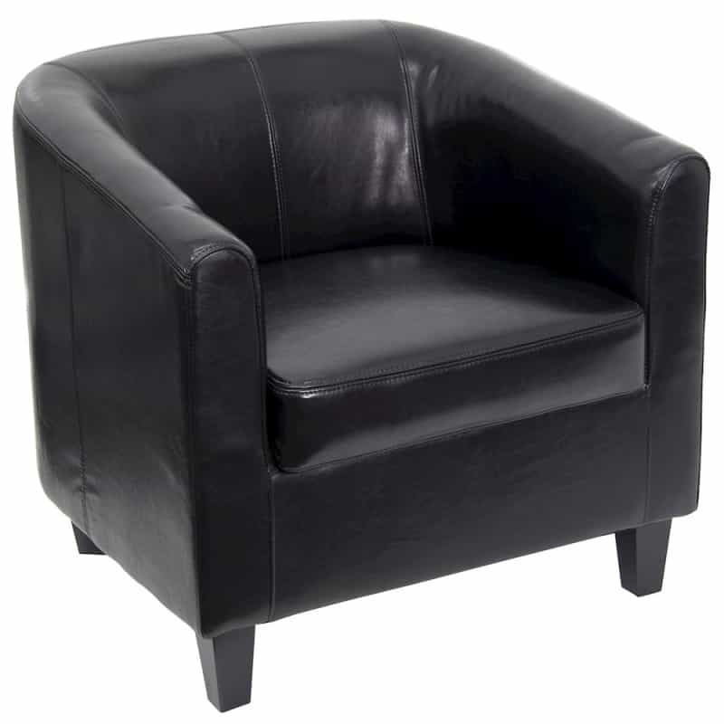 Black Leathersoft Lounge Chair