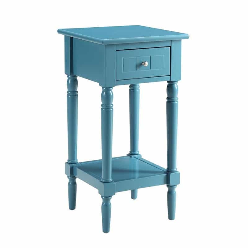 French Country Khloe 1 Drawer Accent Table With Shelf