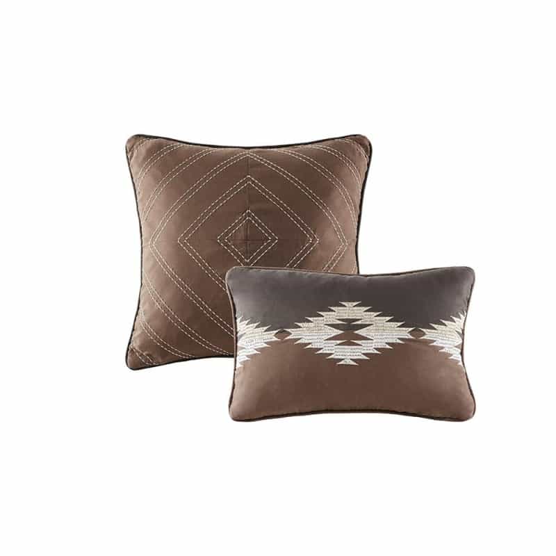 Bitter Creek Oversized Comforter Set, Grey/Brown Color