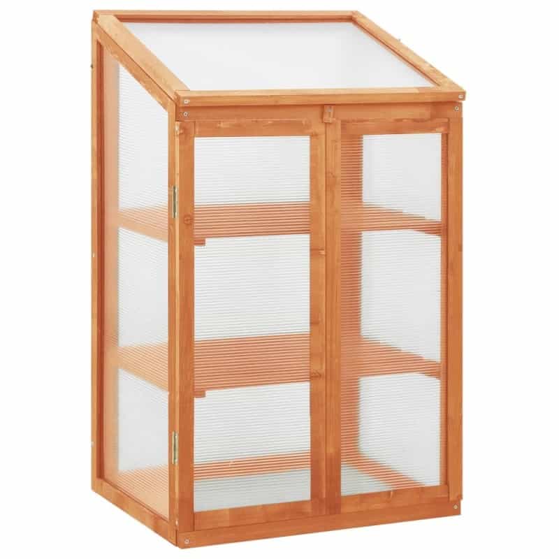 Vidaxl Greenhouse 23.6"X17.7"X39.4" Firwood, 314848