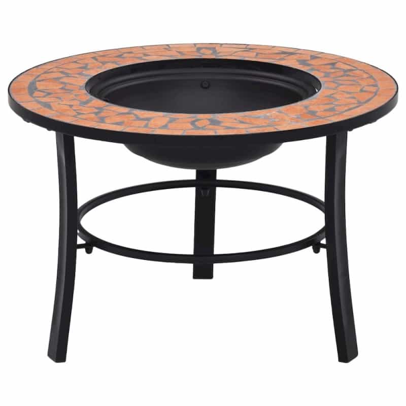 Vidaxl Mosaic Fire Pit Terracotta 26.8" Ceramic, 46719