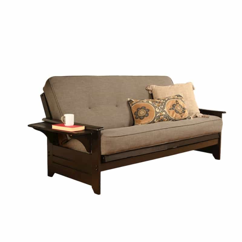 Phoenix Frame-Espresso Finish-Linen Stone Mattress
