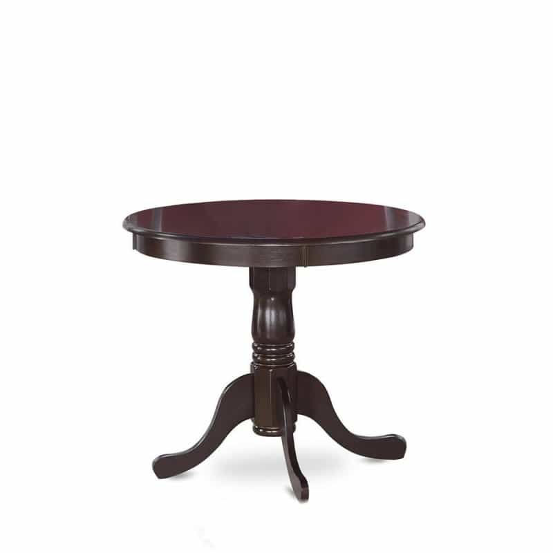 Antique Table 36" Round With Cappuccino Finish