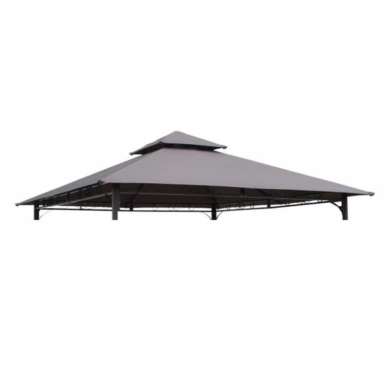 St. Kitts Replacement Canopy For 10-Foot Vented Canopy Gazebo, Grey
