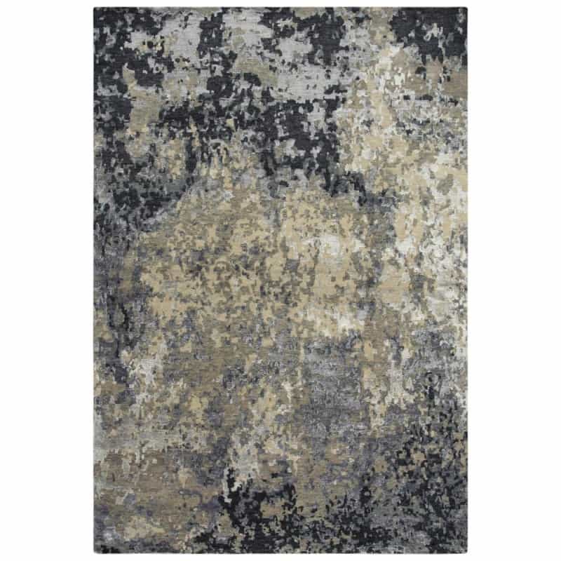 Hand Knotted Cut Pile Wool/ Viscose Rug, 10' X 14'
