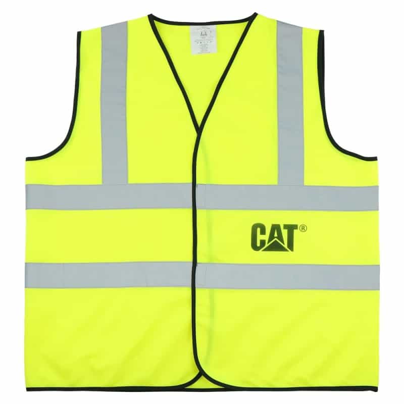 Cat Hi Vis Safety Vest Ansi Class 2 With Reflective Tape Mesh Lightweight