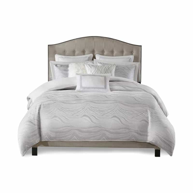 Hollywood Glam Comforter Set, White Color