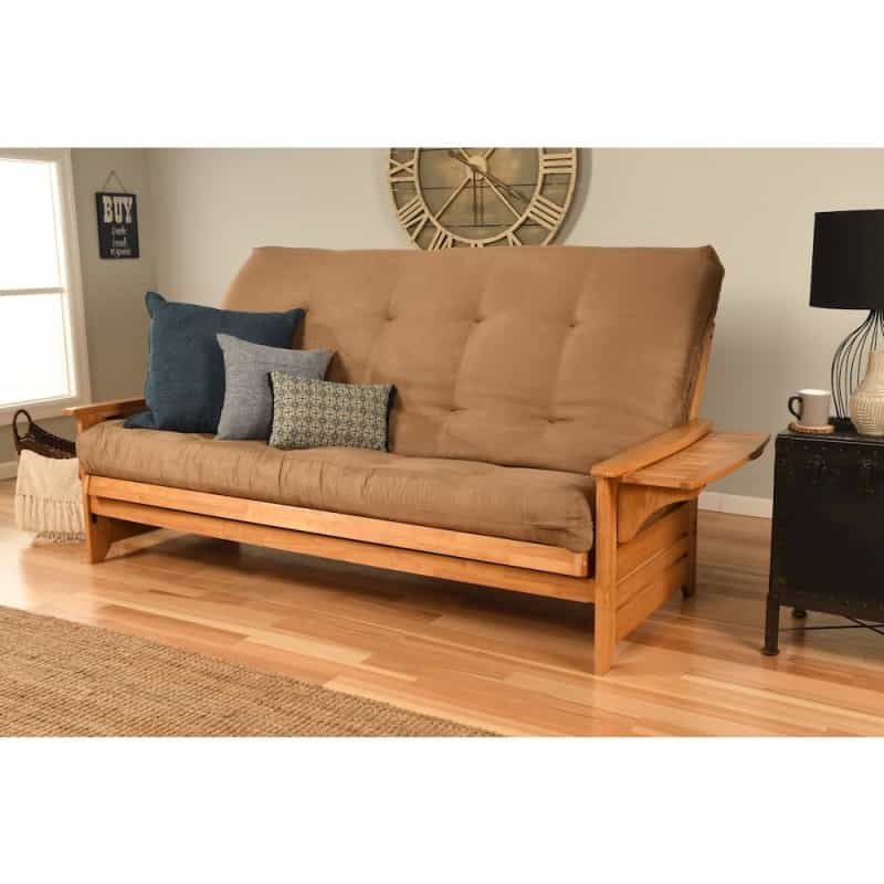 Phoenix Frame/Queen/Butternut Finish/Suede Peat Mattress