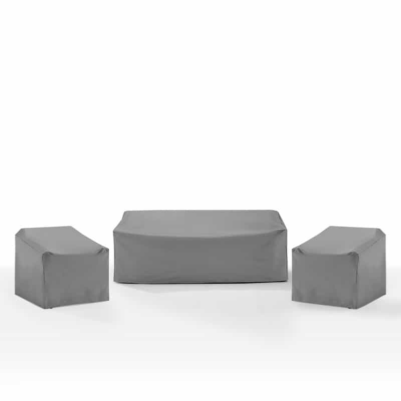 3Pc Outdoor Furniture Cover Set - 2 Chairs & 1 Sofa