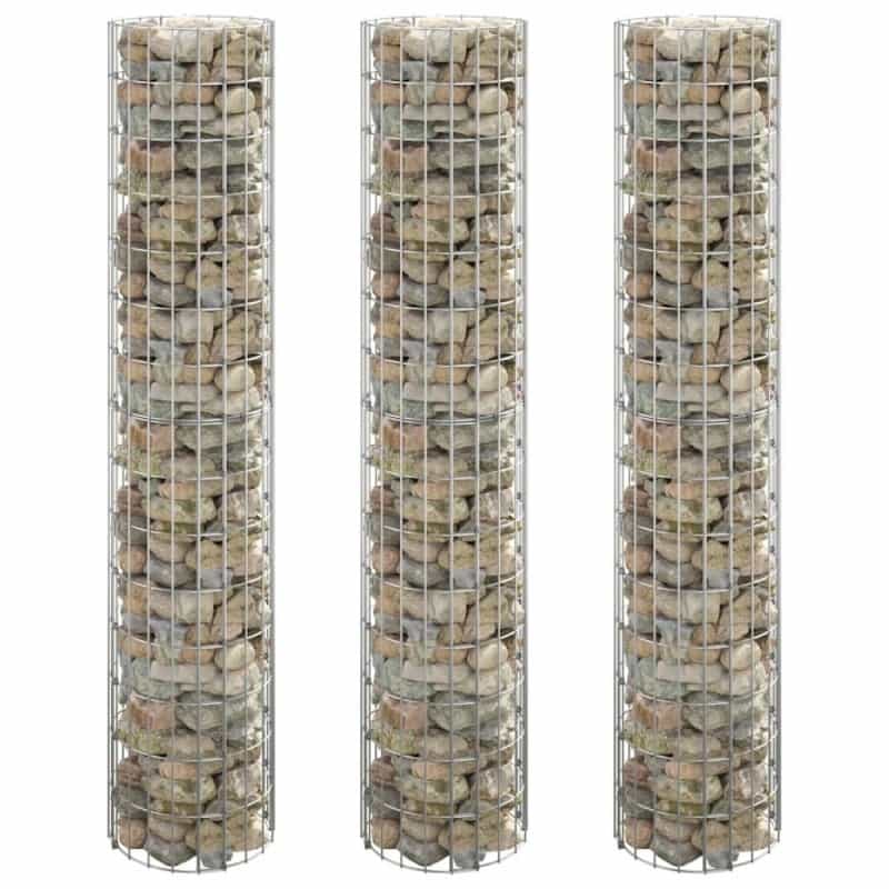 Gabion Raised Bed Silver Galvanized Steel Large Durable