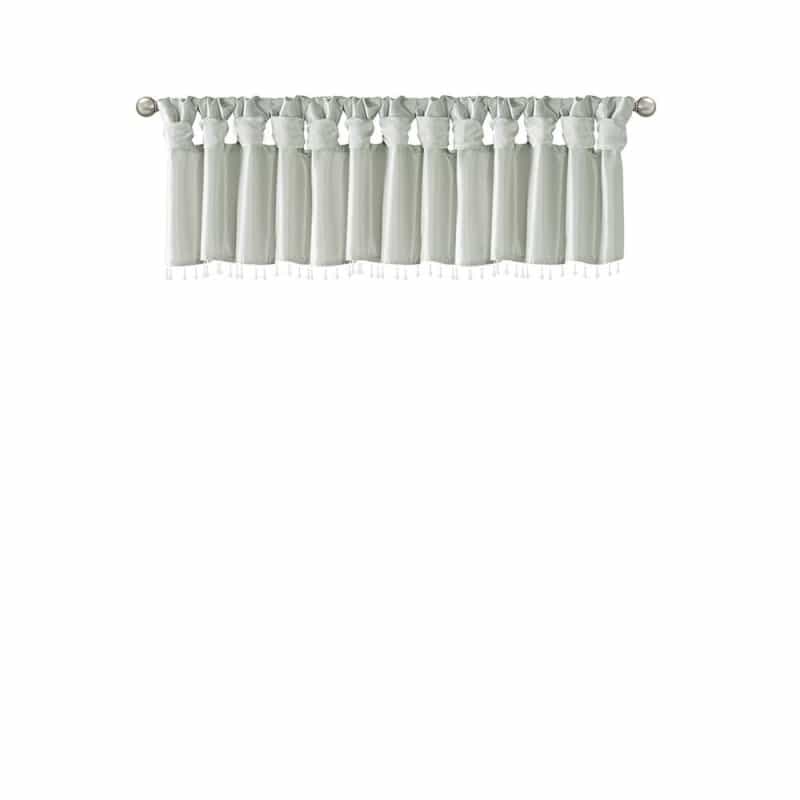 Lightweight Faux Silk Valance With Beads