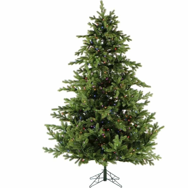 Ct 7.5' Virginia Fir Christmas Tree - Multi Led Lights, Ez