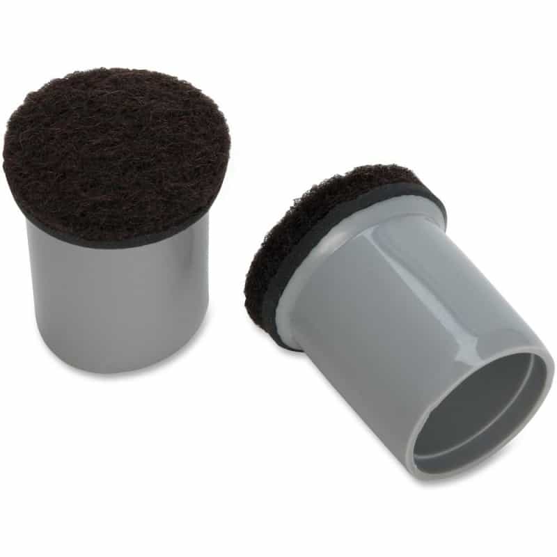 Lorell Replacement Chair Tips With Felt - Gray - 16 / Bag
