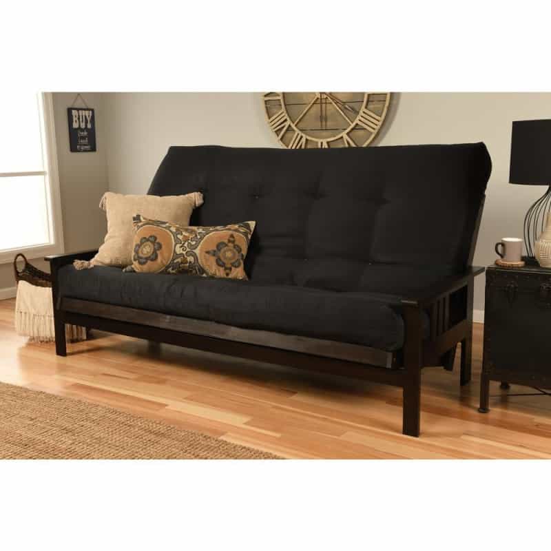 Monterey Frame/Queen/Espresso Finish/Suede Black Mattress