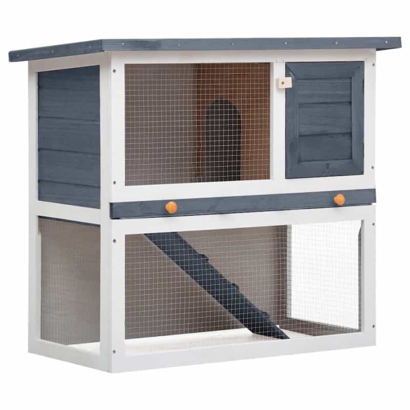 Rabbit Hutch Grey And White
