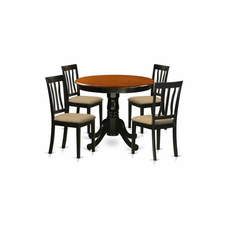 5 Pc Kitchen Table Set-Small Kitchen Table And 4 Kitchen Dining Chairs