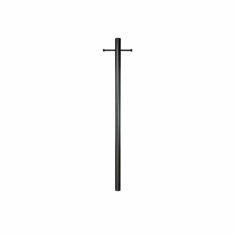7' Smooth Aluminum Direct Burial Post With Ladder Rest
