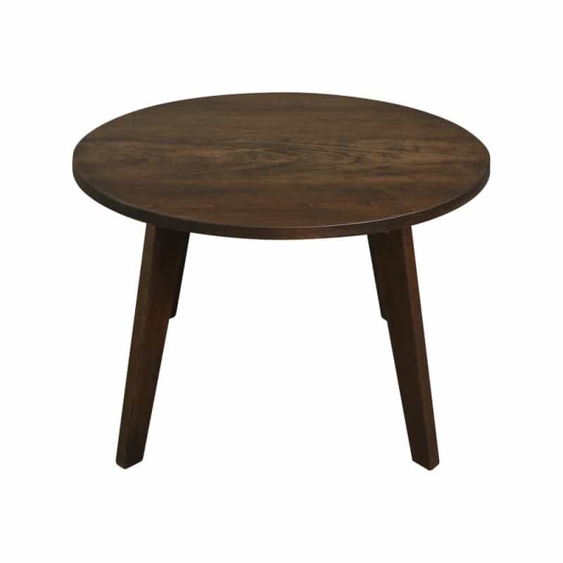 Genuine Cherry 24" Round Coffee Table - Solid American Cherry Wood - Antique Cherry