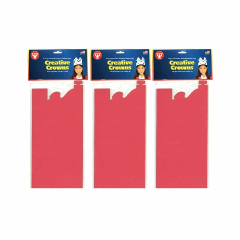 Bright Tag Crowns, 24 Per Pack, 3 Packs