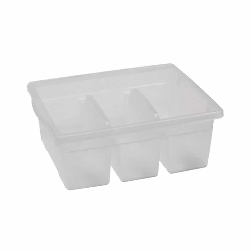 Leveled Reading Clear Large Divided Book Tub