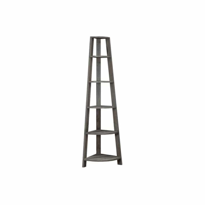 Bookshelf, Bookcase, Etagere, Corner, 5 Tier, 72H, Office, Bedroom