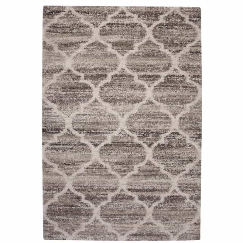 Granada Trellis Ivory/Tan/Brown Area Rug, 7'10" X 11'2"
