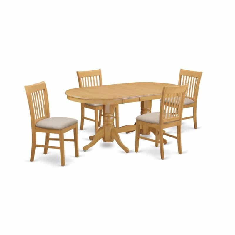5 Pc Table And Chairs Set - Table And 4 Dining Chairs
