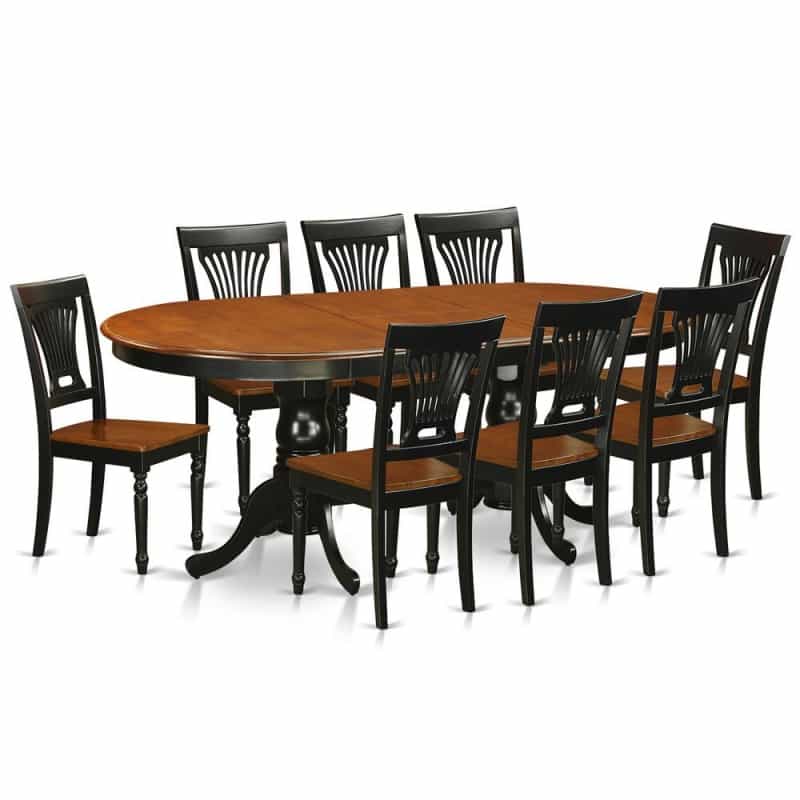 9 Pc Dining Room Set For 8-Dining Table And 8 Chairs For Dining Room