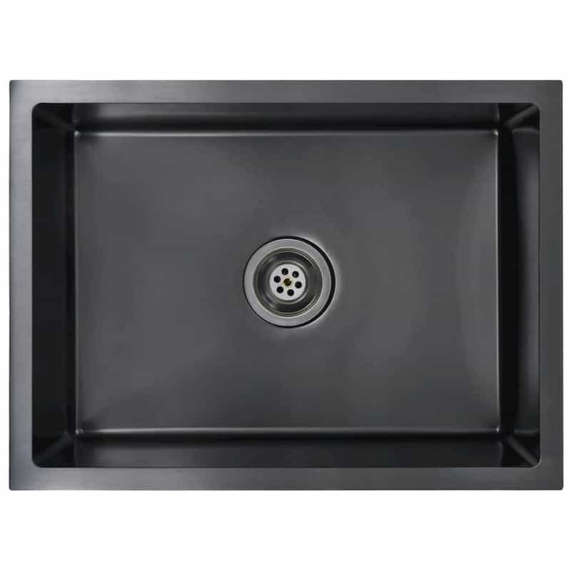 Handmade Kitchen Sink Black Stainless Steel