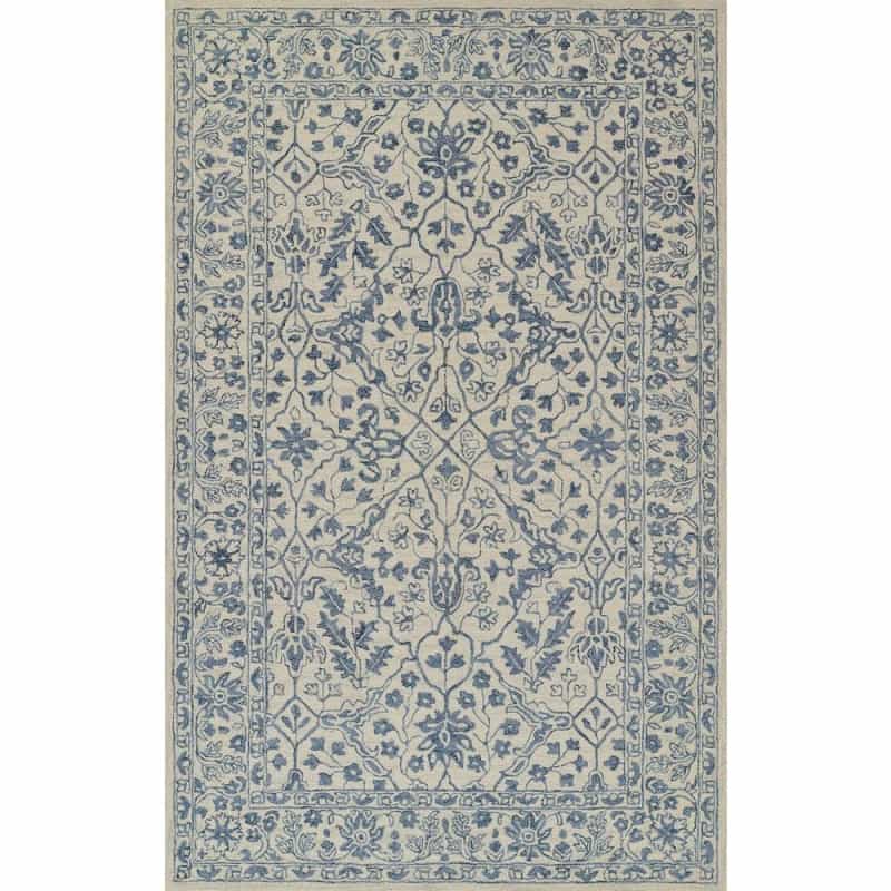 Transitional Rectangle Area Rug, Ivory, 3'6" X 5'6"