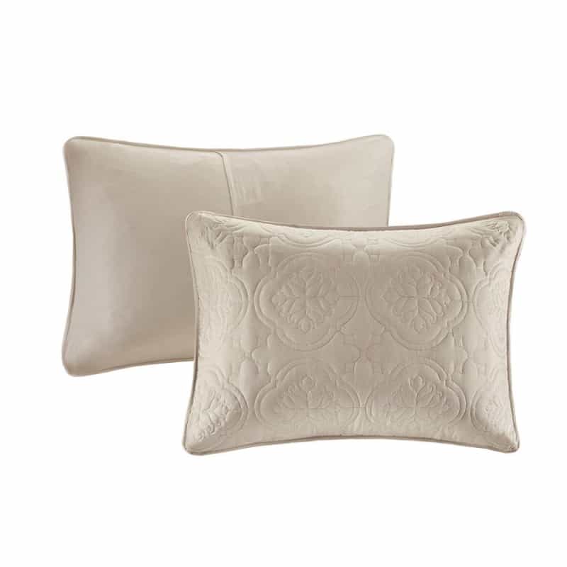 Oakley 3 Piece Reversible Bedspread Set, Khaki Color