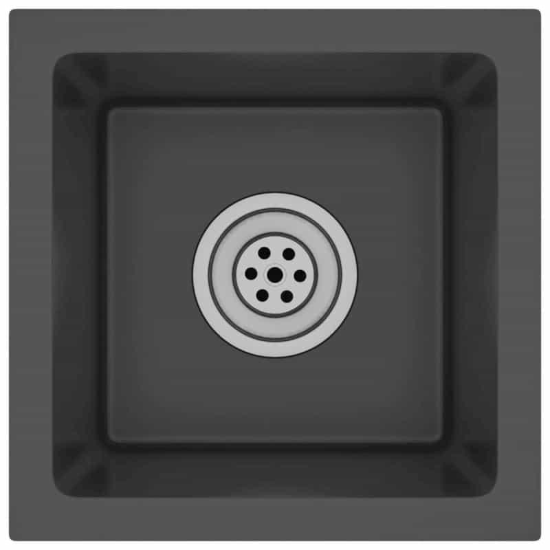 Handmade Kitchen Sink Black Stainless Steel