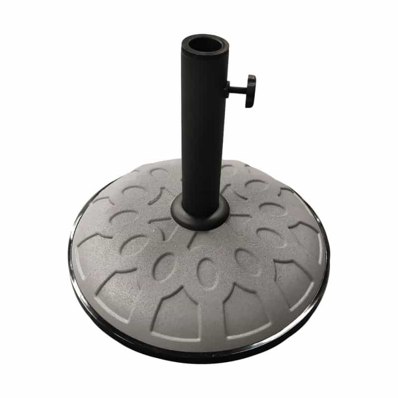 25-Pound Resin Compound Umbrella Base Grey