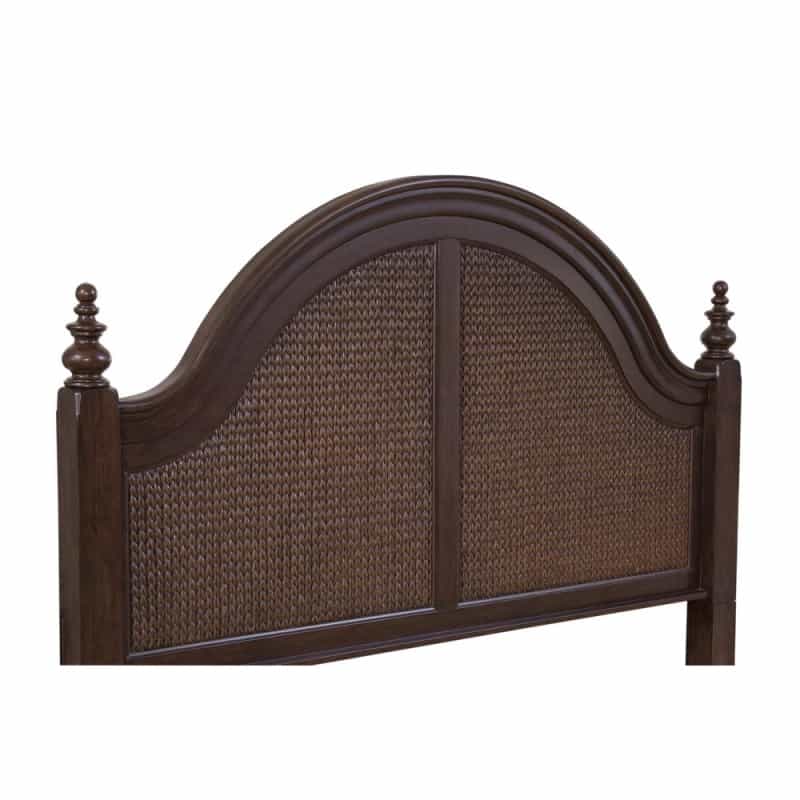Rodanthe 5/0 Poster Woven Headboard - Cherry Brunette
