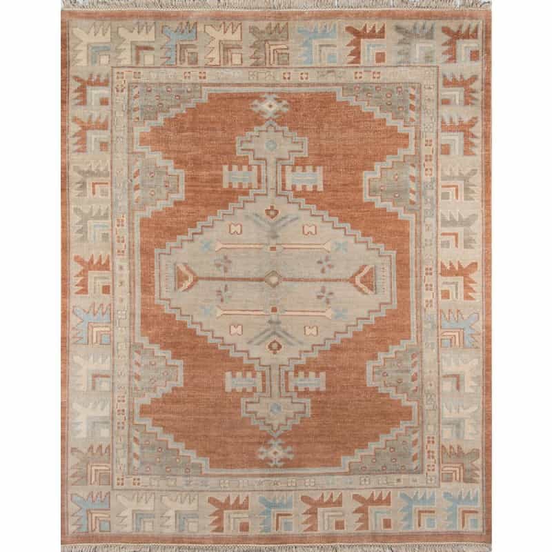 Traditional Runner Area Rug, Rust, 2'6" X 8' Runner