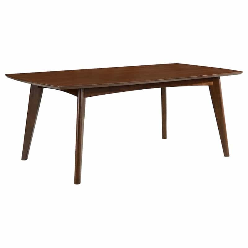 Malone Rectangular 78-Inch Wood Dining Table Dark Walnut