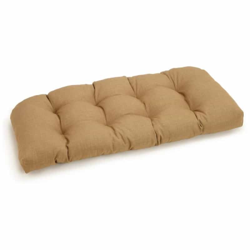 42-Inch By 19-Inch U-Shaped Solid Spun Polyester Tufted Settee/Bench Cushion