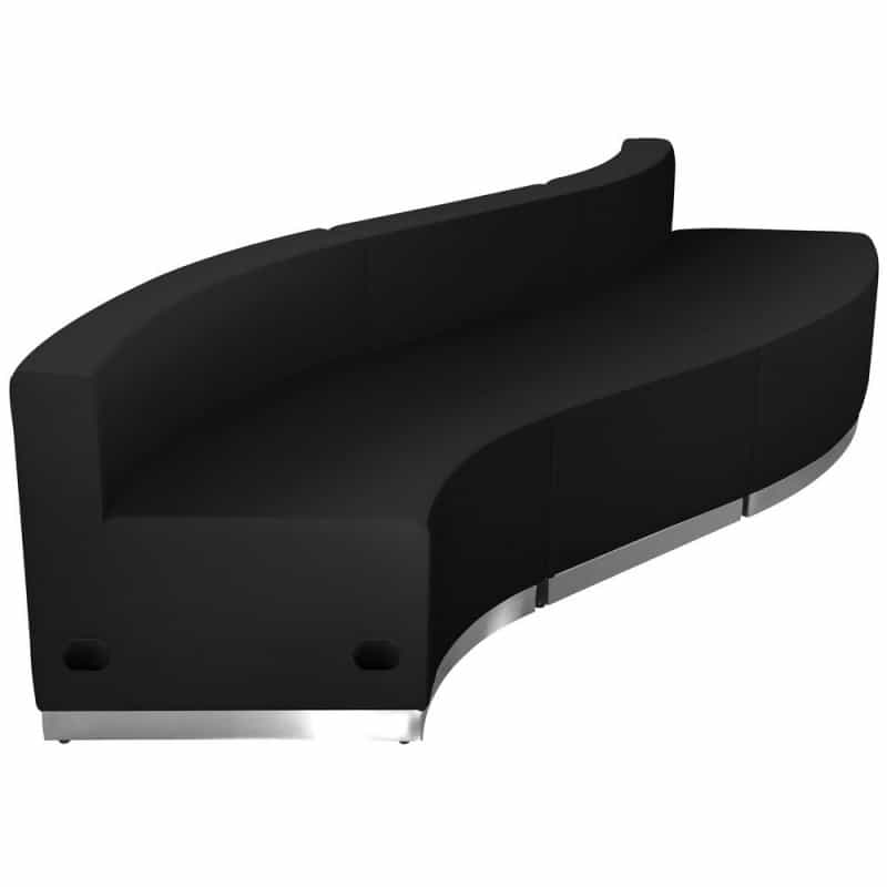 Alon Black Leathersoft Reception Configuration, 3 Pieces