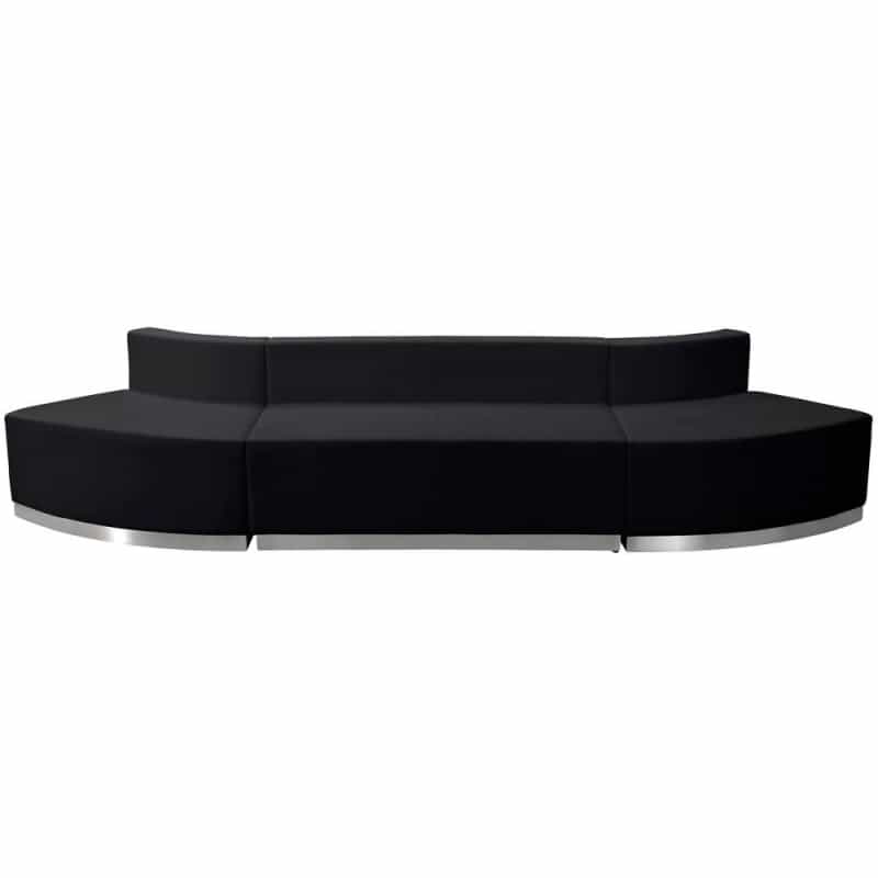 Alon Black Leathersoft Reception Configuration, 3 Pieces