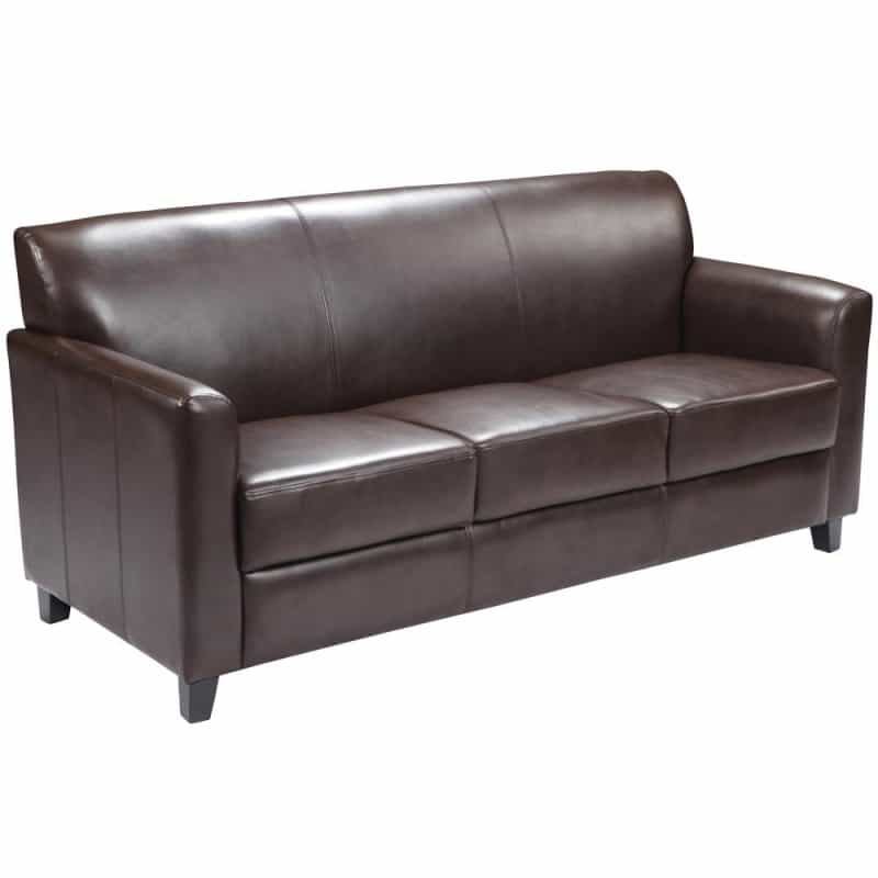 Diplomat Brown Leathersoft Sofa