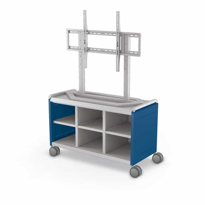 Compass Cabinet - Maxi H1 -Cubbies / Casters / Tv Mount- Navy