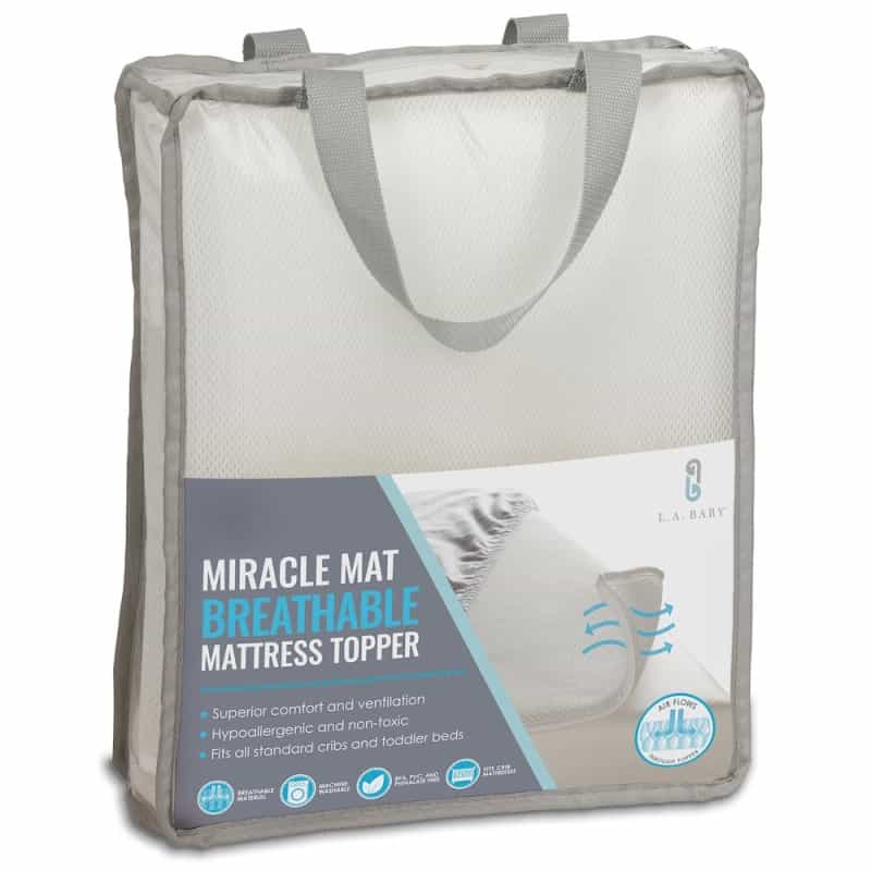La Baby Breathable Miracle Mat - Superior Ventilation Crib Mattresstopper