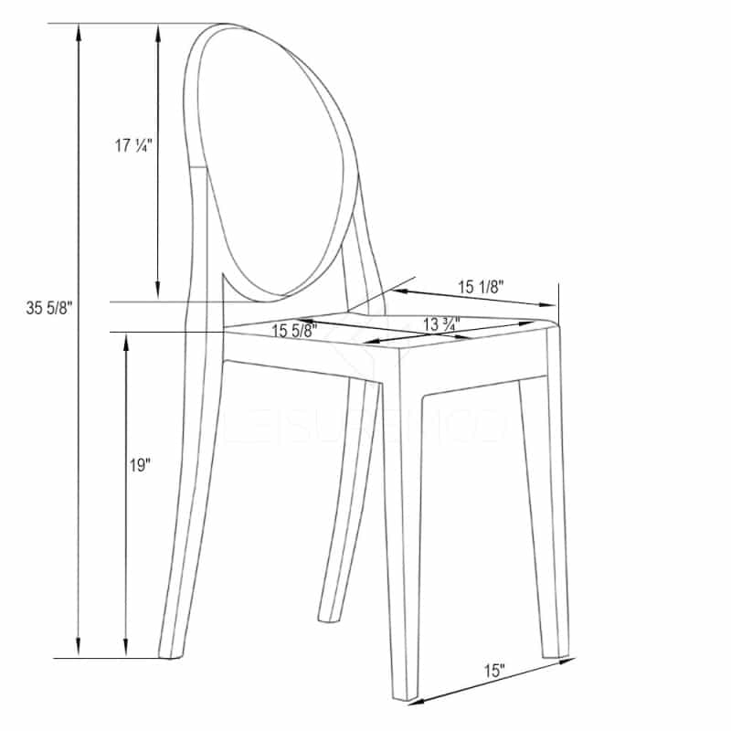 Marion Transparent Acrylic Modern Chair
