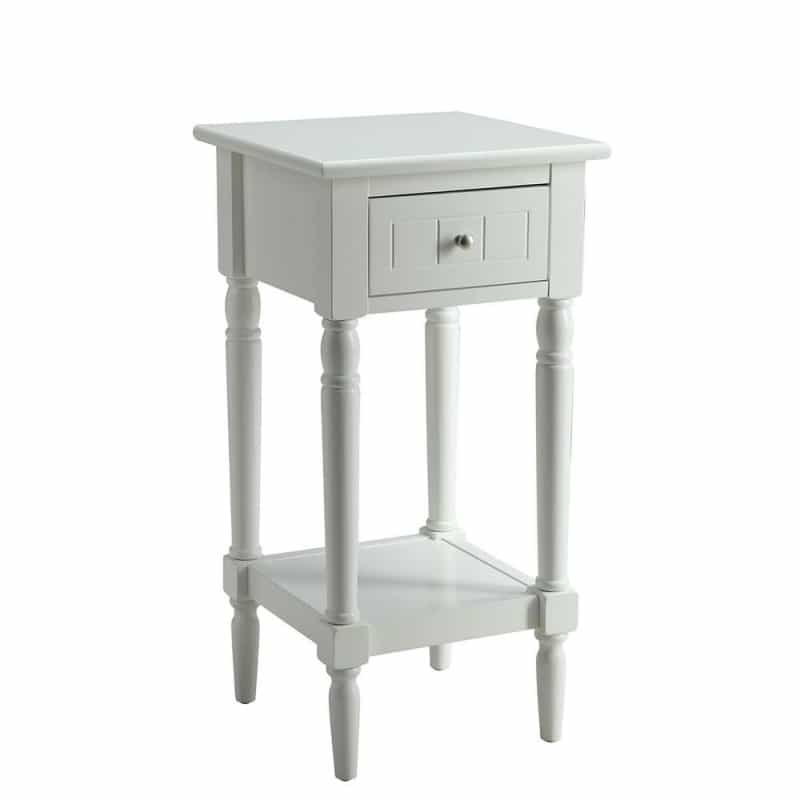 French Country Khloe 1 Drawer Accent Table With Shelf
