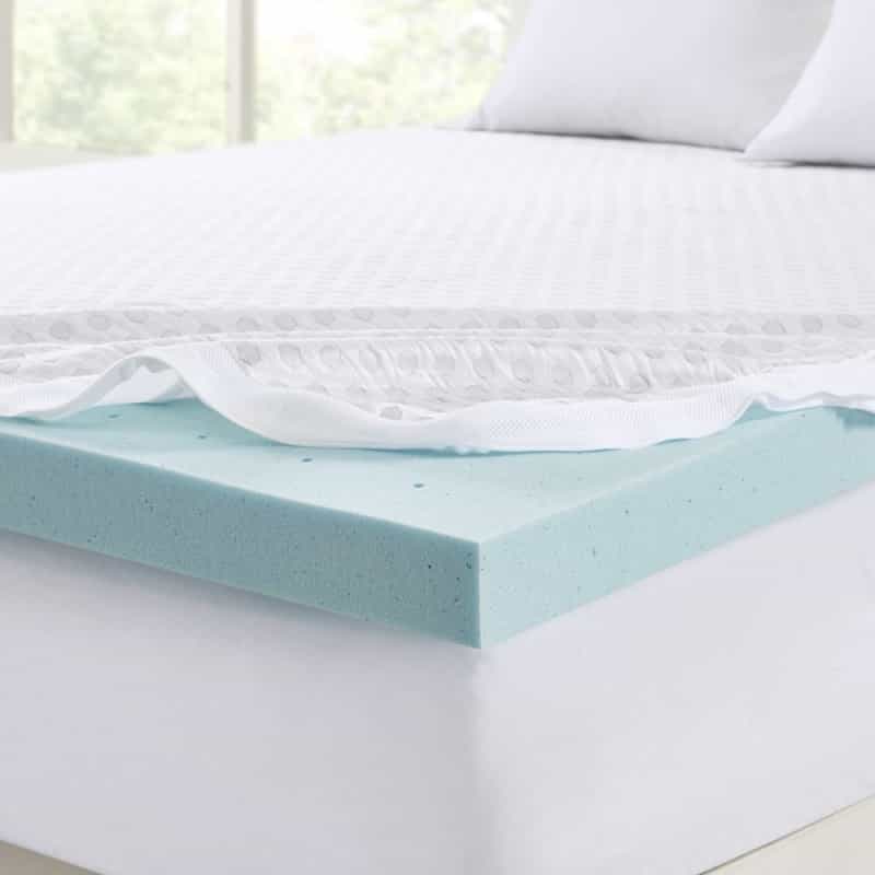 3" Cooling Gel Memory Foam Mattress Topper With Removable Cooling Cover