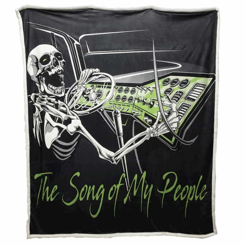 Diesel Life Jake Break Song Of My People Sherpa Throw Blanket