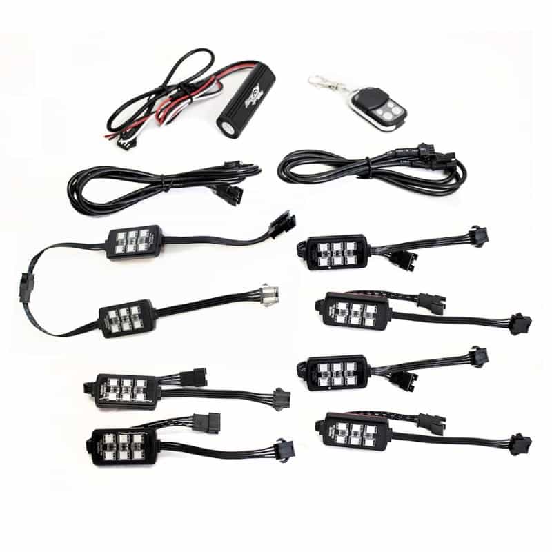 Coloradapt 8 Piece Light 6Smd Pod Rgb