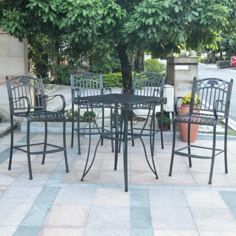 Segovia Iron Bar Bistro Set Of Five