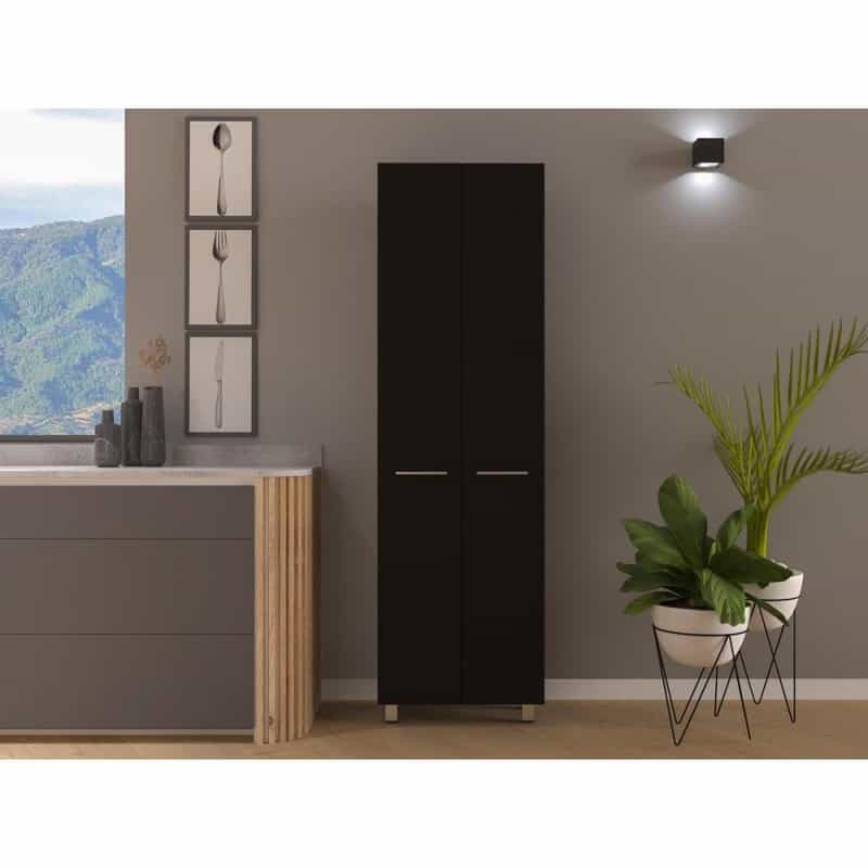 Tunez Pantry Cabinet White (2C) Blanco